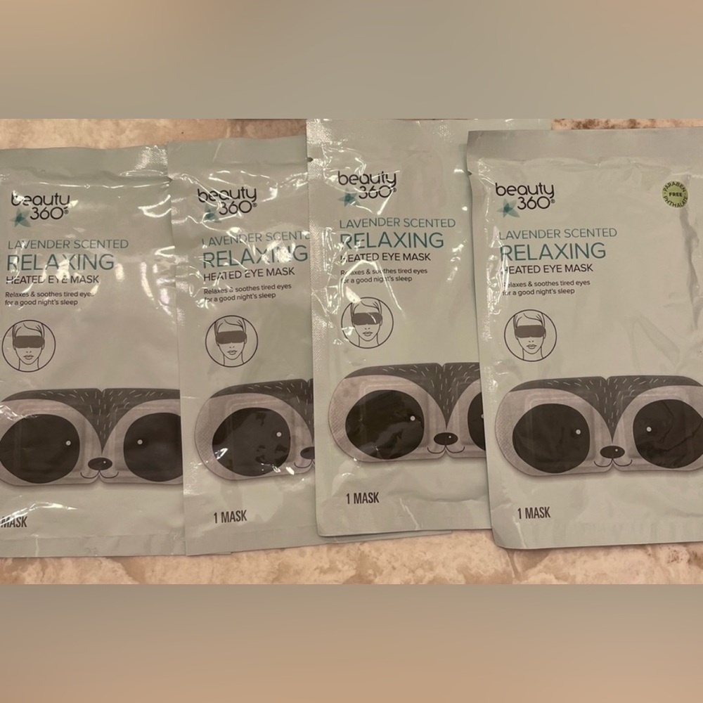 Beauty 360 Lavender Scented Relaxing Heated Eye Mask - Gray